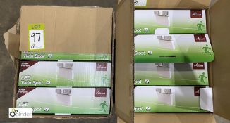 8 Ansell twinspot LED Lights, 3W, 240volts, boxed and unused