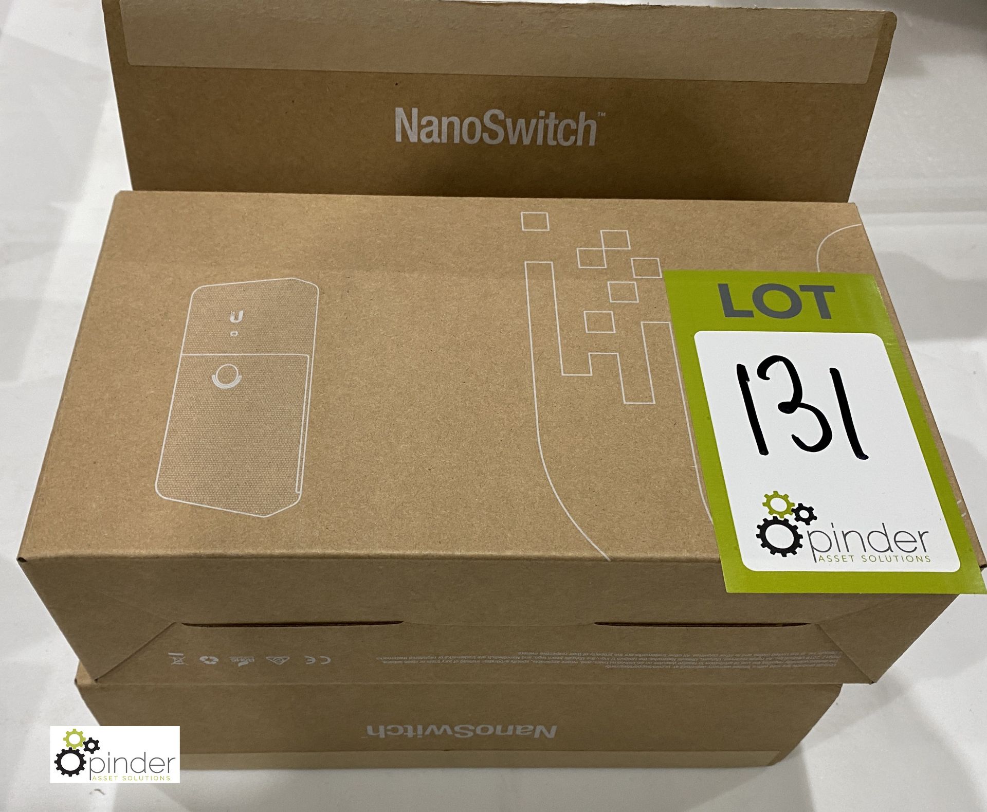 3 Unifi Nano Switches, 4-port POE past through switch, boxed and unused - Image 2 of 4