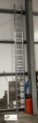 Zarges aluminium 18-rung double extension Ladder