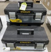 3 Stanley Tool Boxes
