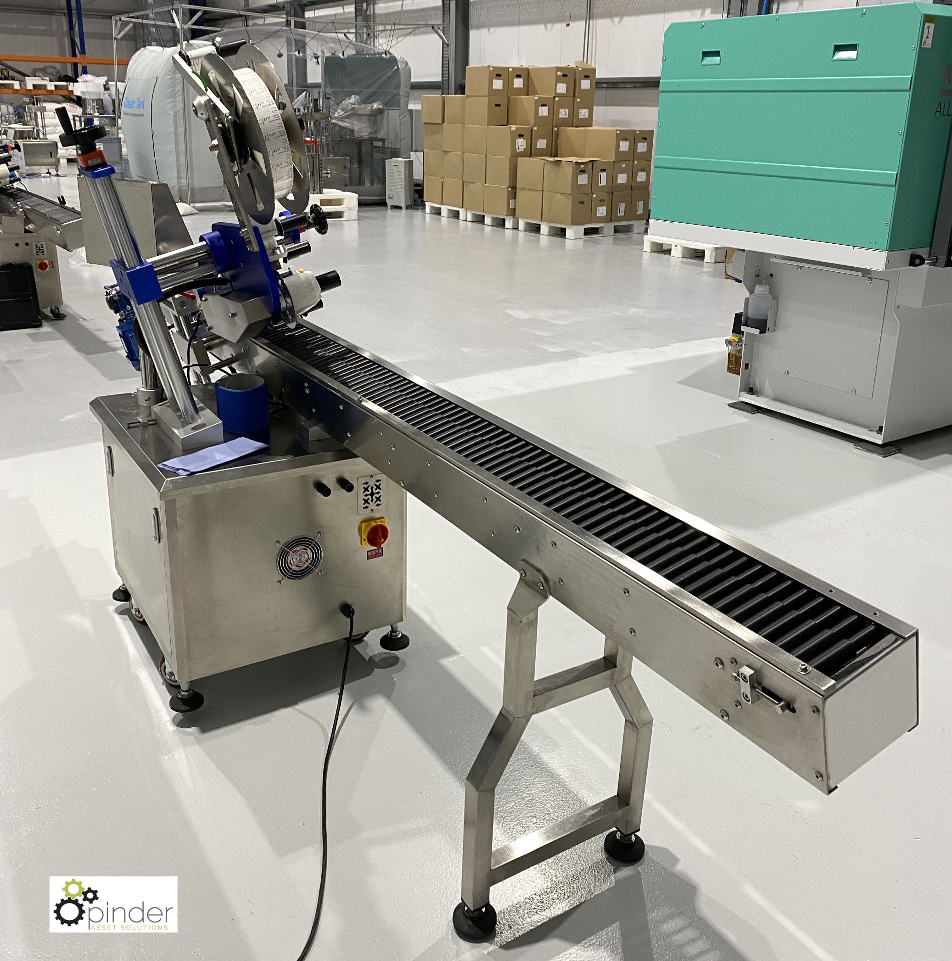 Brightwin Packaging Machinery Co Ltd BWL stainless steel Labeller for use applying labels to - Image 9 of 10