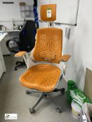 Merryfair Ergonomic office swivel Armchair, orange