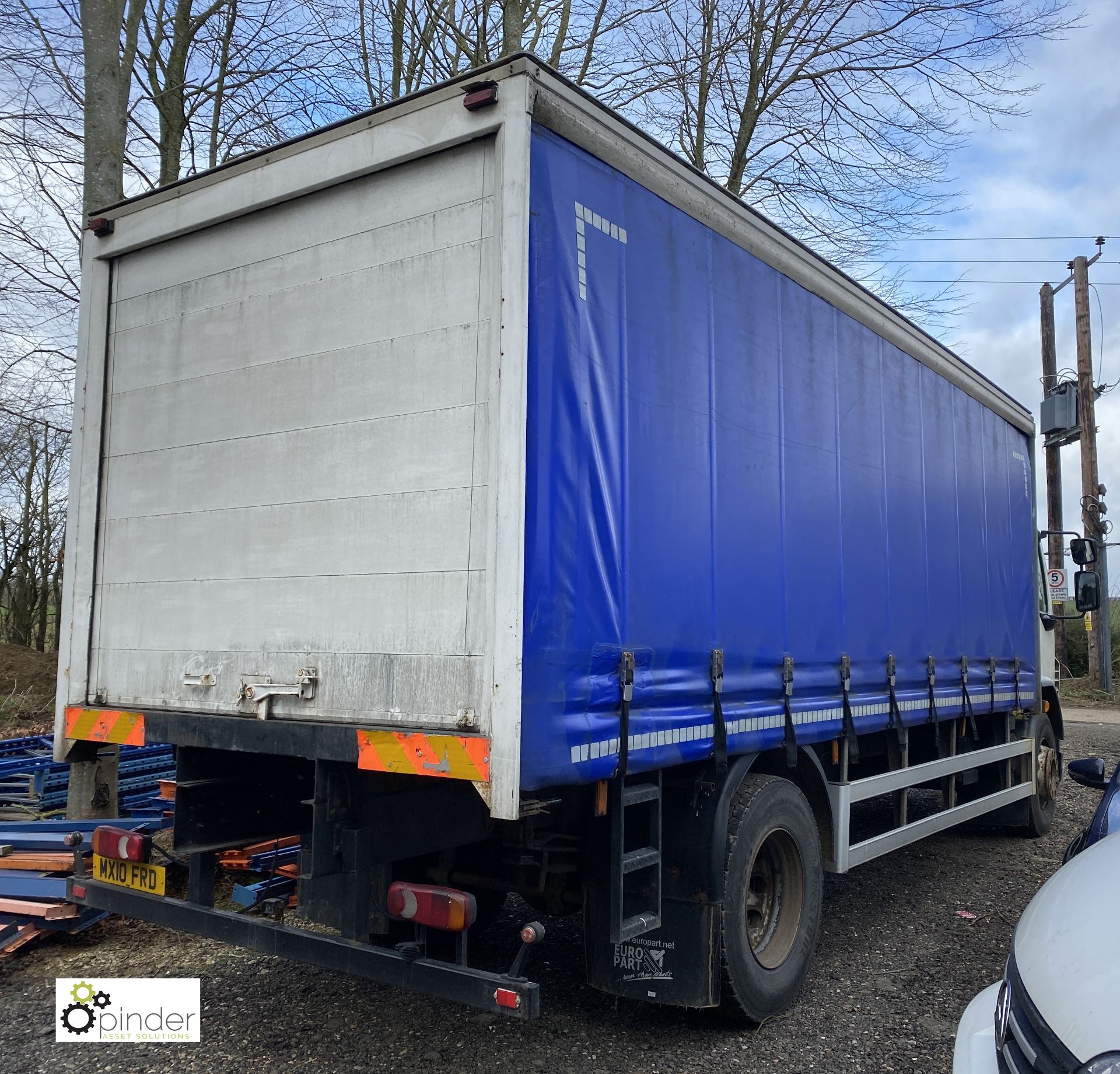 DAF FA LF 55.220 Curtainside Truck, day cab, with Bevan curtainside body, 6750mm, Registration: MX10 - Image 3 of 12