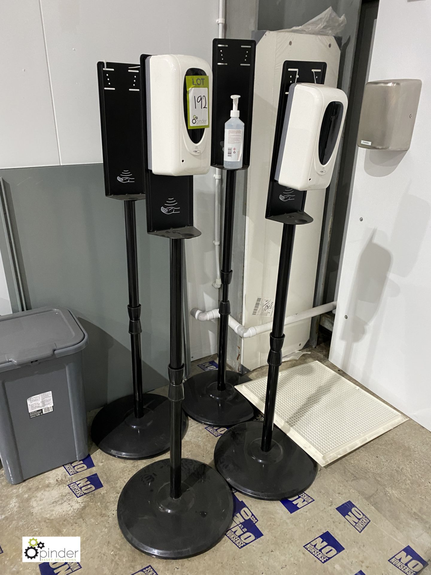 5 various Hand Sanitizing Dispensing Stands