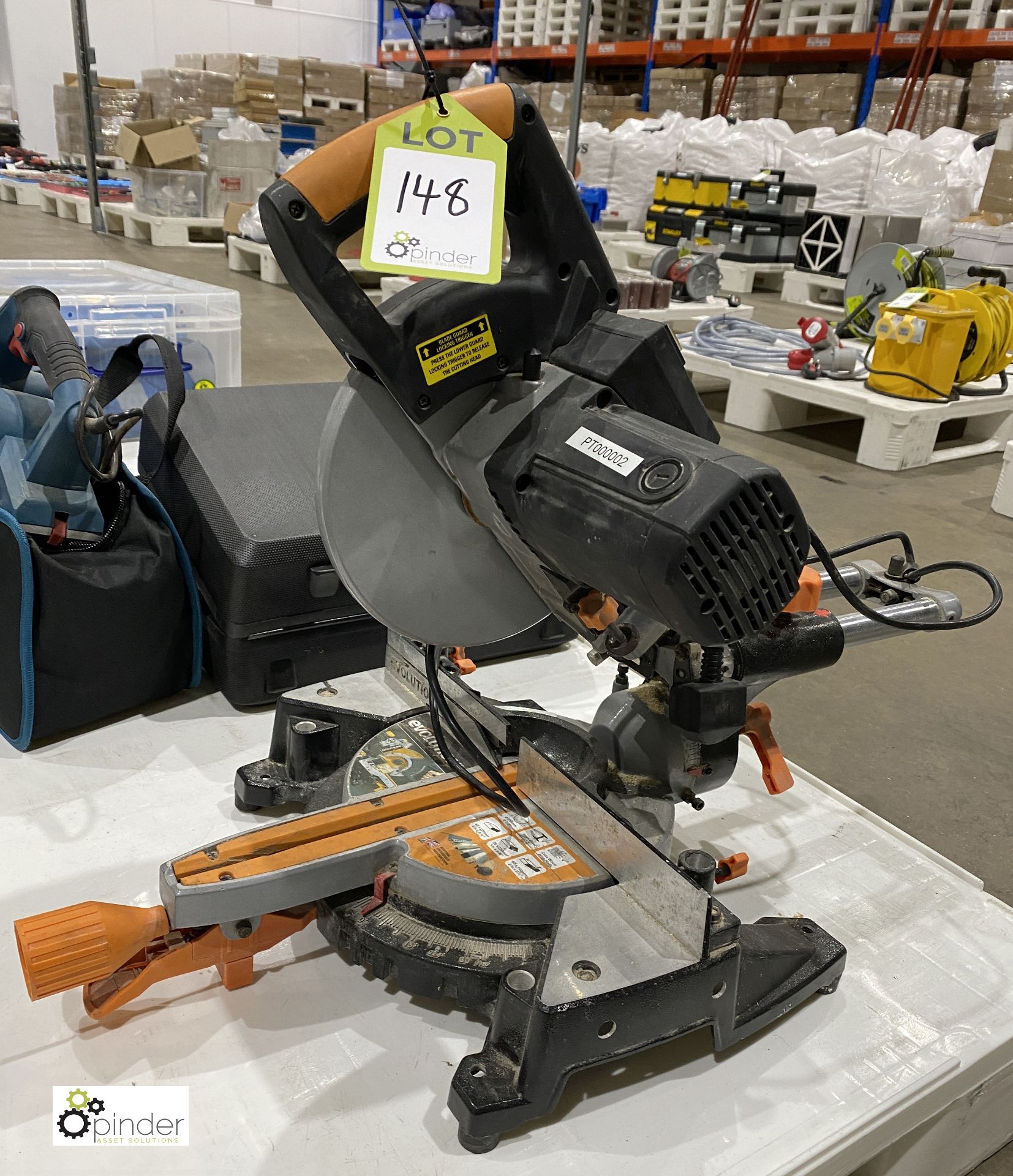 Evolution Rage 3-S multi purpose sliding Mitre Saw, 210mm, 240volts - Image 2 of 4