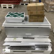 Quantity various Clean Room Air Filters, Grills, Filter Housing, etc, (please note pallet is NOT