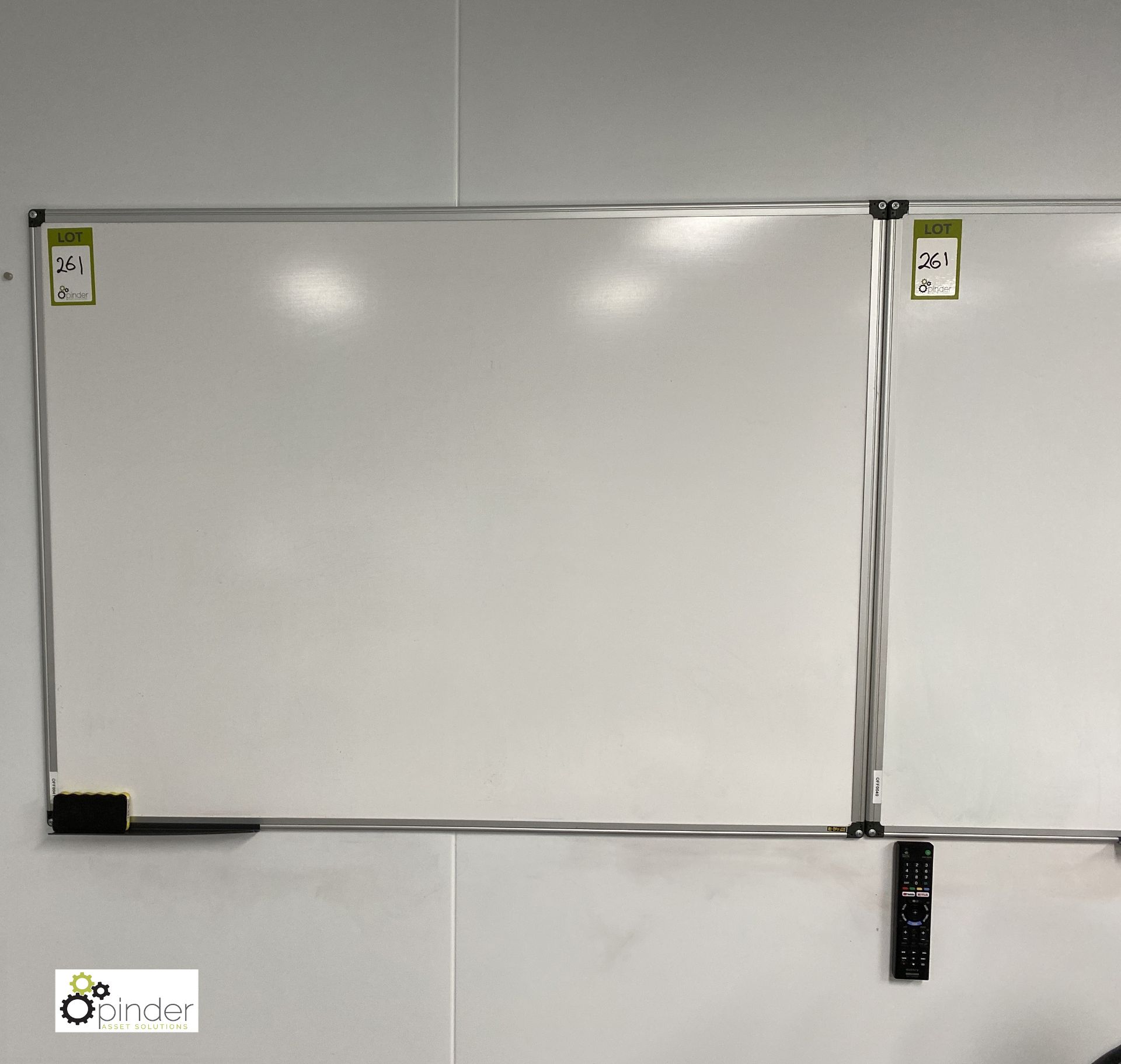 2 wall mounted Dry Whiteboards, 1200mm x 900mm - Image 2 of 3