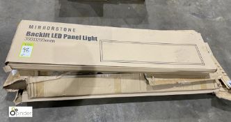 5 backlit LED Panel Lights, 300mm x 1200mm