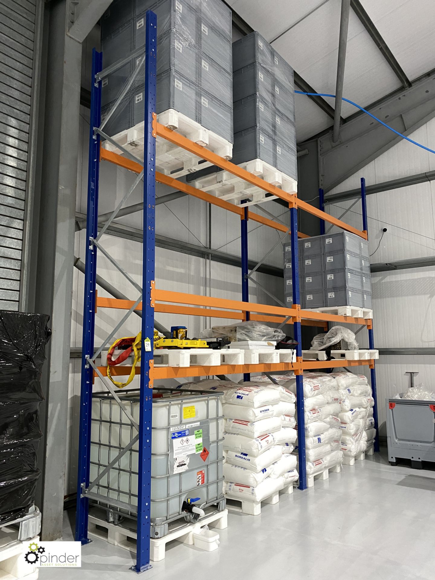 2 bays Pallet Racking comprising 3 uprights 4850mm x 900mm, 12 beams 2600mm - Image 6 of 6