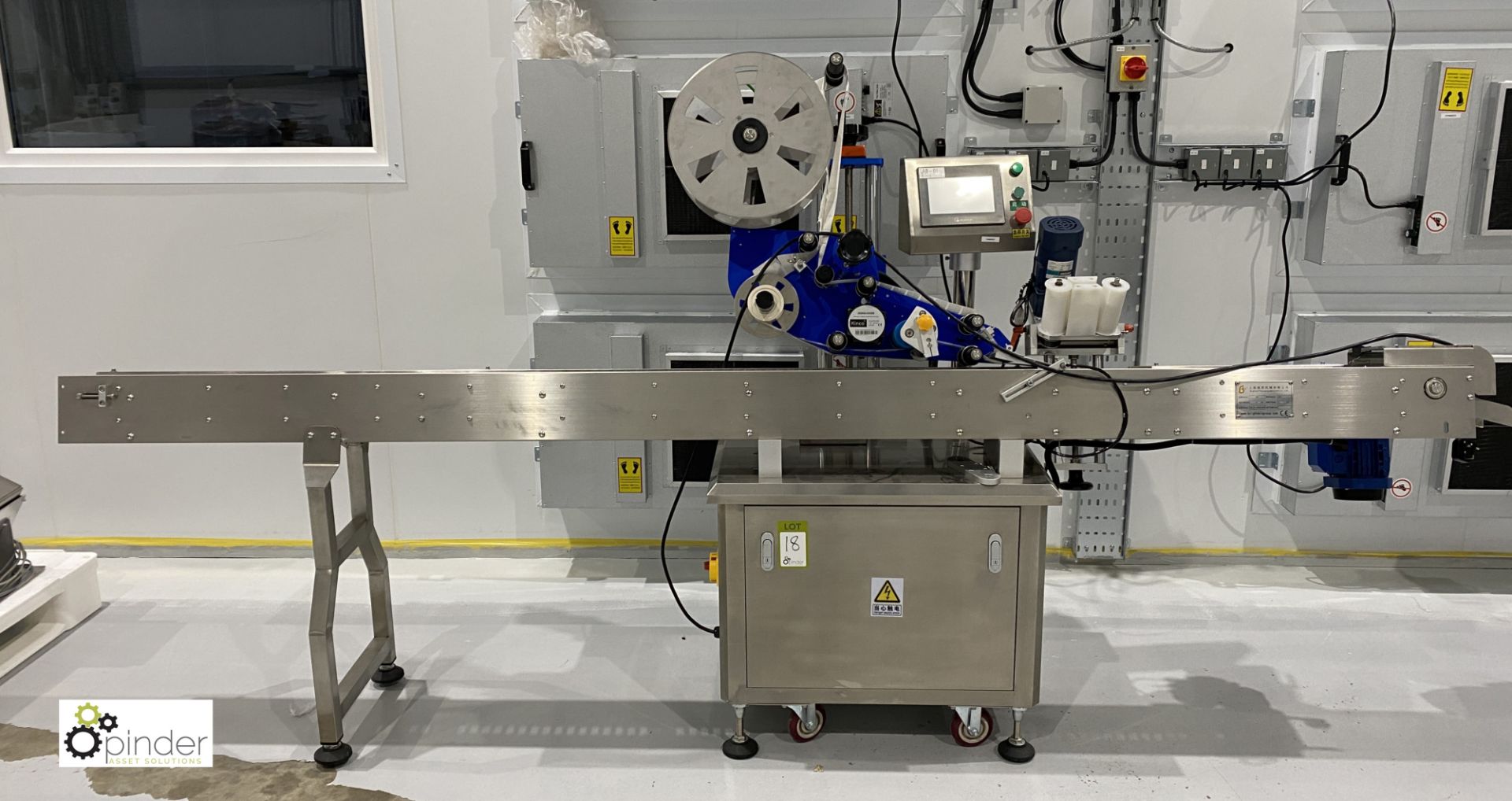 Brightwin Packaging Machinery Co Ltd BWL stainless steel Labeller for use applying labels to