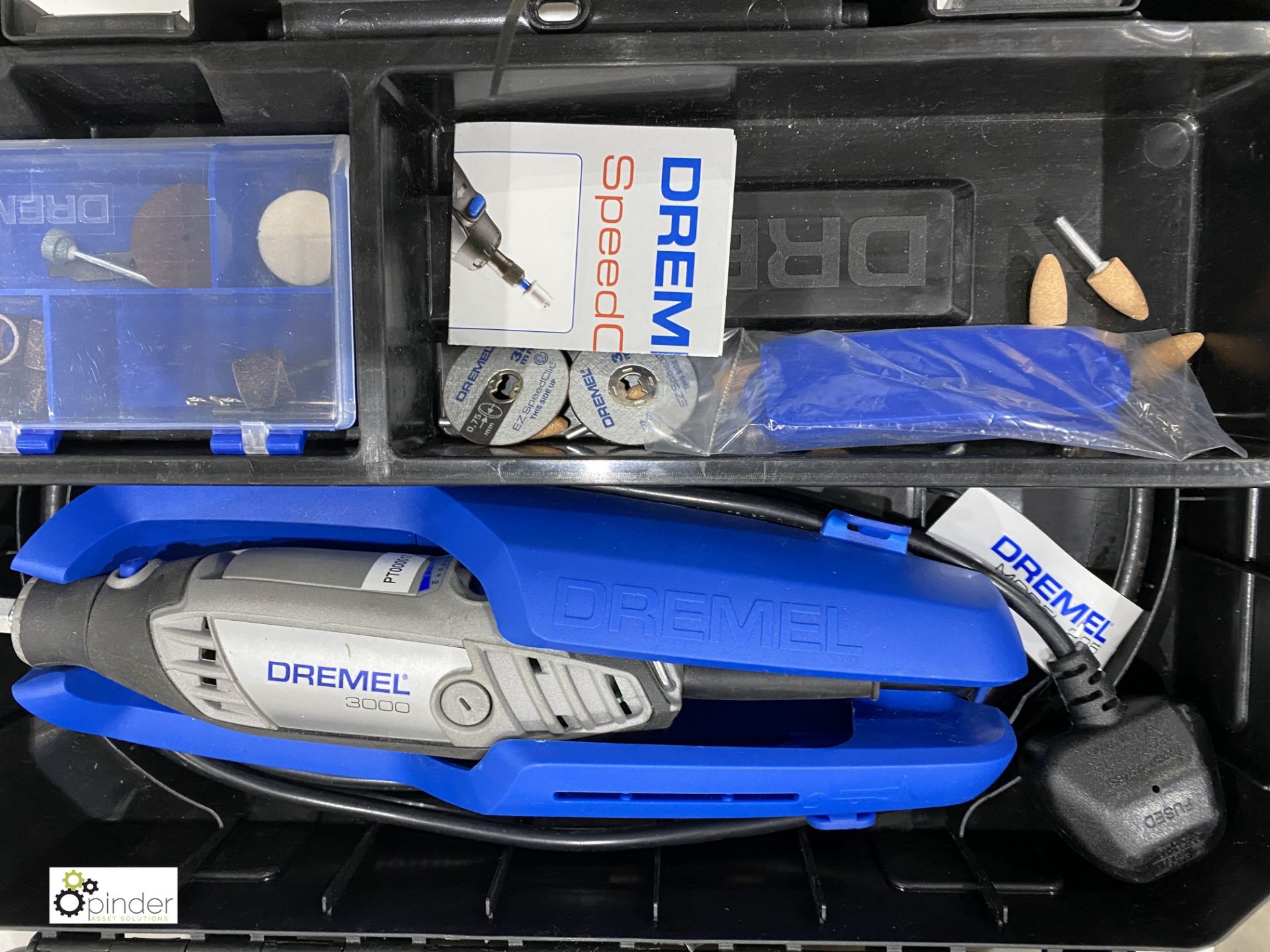 Dremel 3000 Hand Polisher, 240volts, with case and 2 part sets Accessories - Image 2 of 3