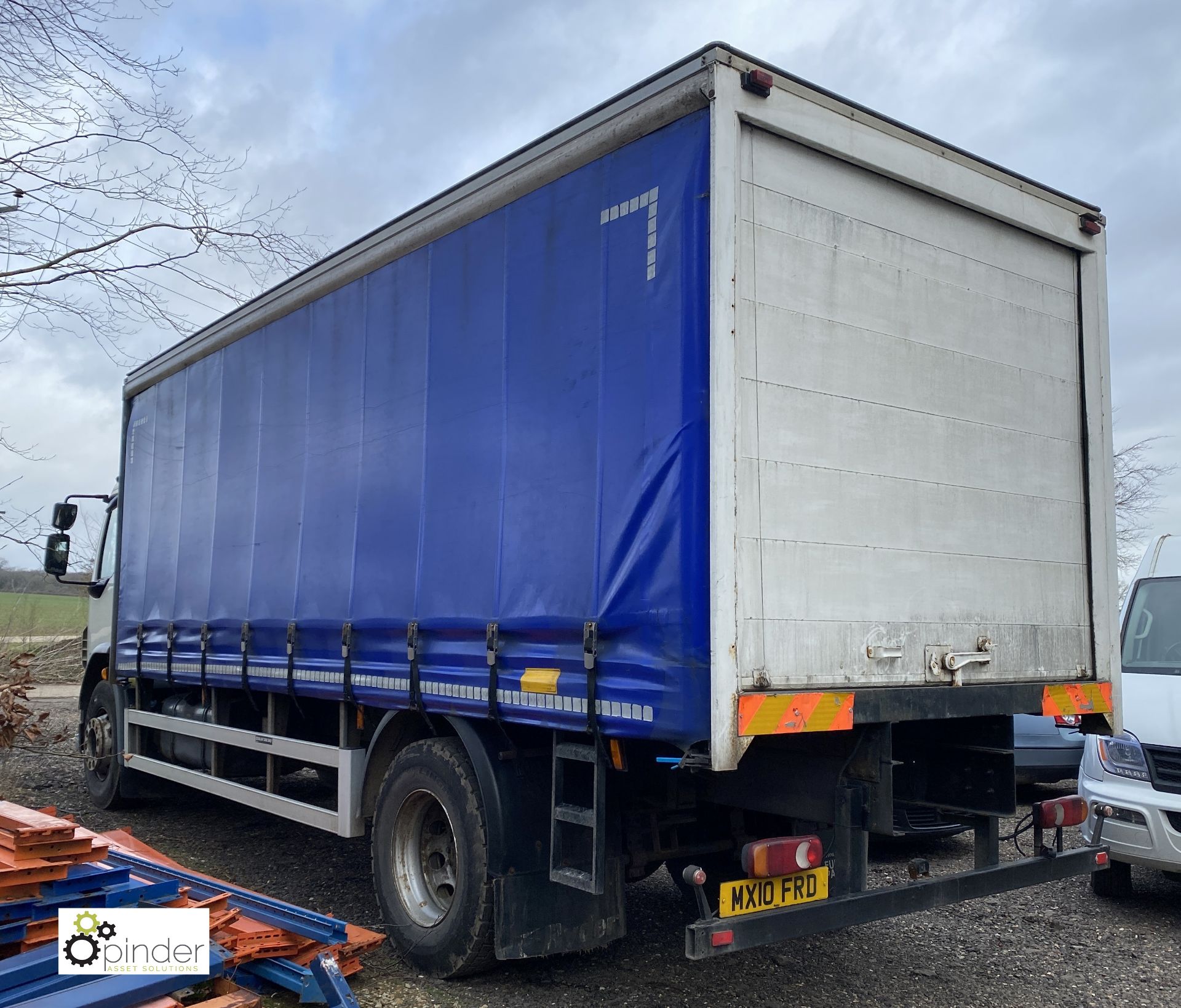 DAF FA LF 55.220 Curtainside Truck, day cab, with Bevan curtainside body, 6750mm, Registration: MX10 - Image 4 of 12