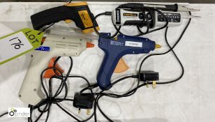 2 Glue Guns, Laser Liner, Voltmeter and Infrared Thermometer