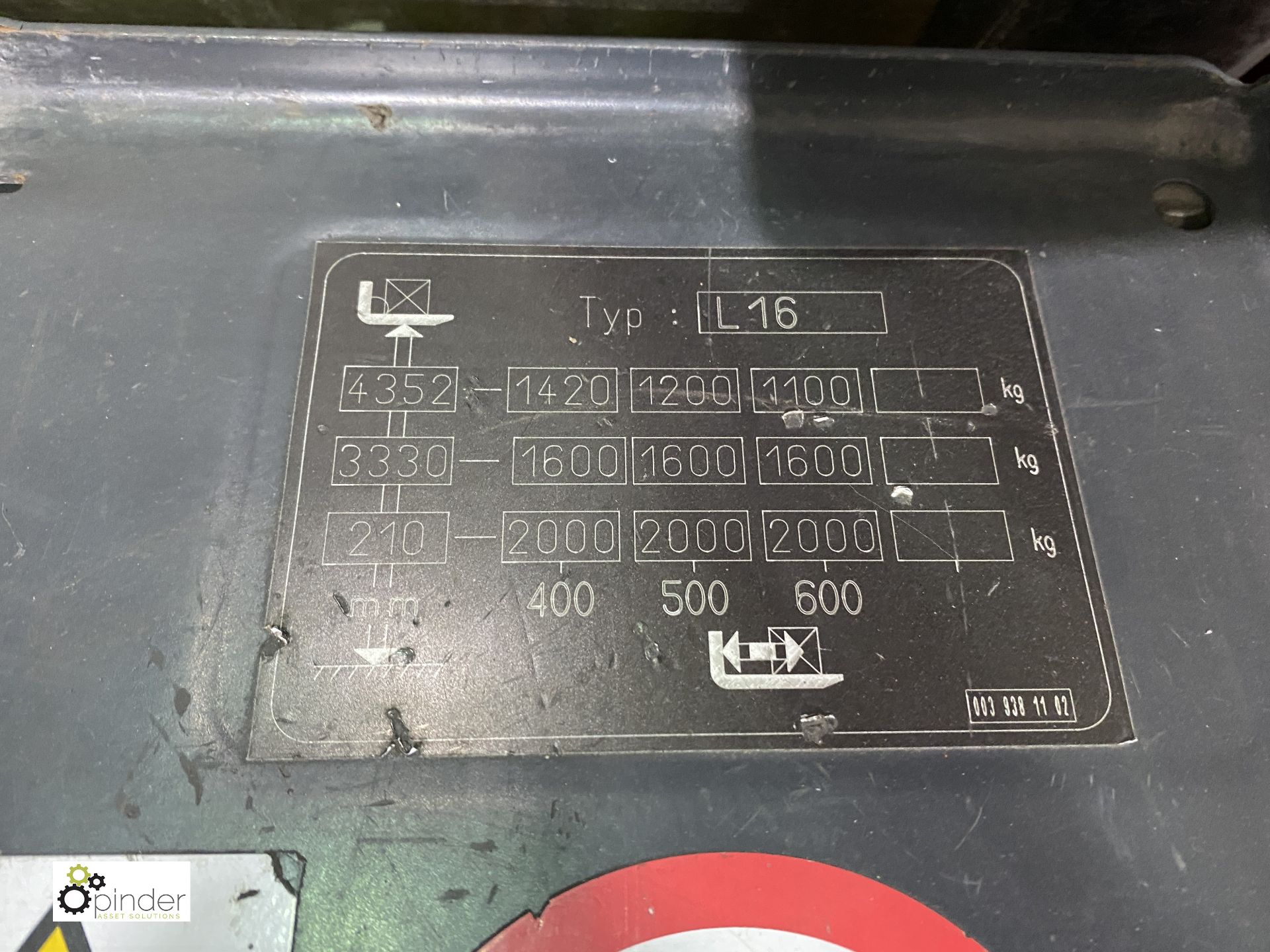 Linde L16 electric pedestrian Forklift Truck, 1600kg capacity, year 2010, not in working order - Image 5 of 9