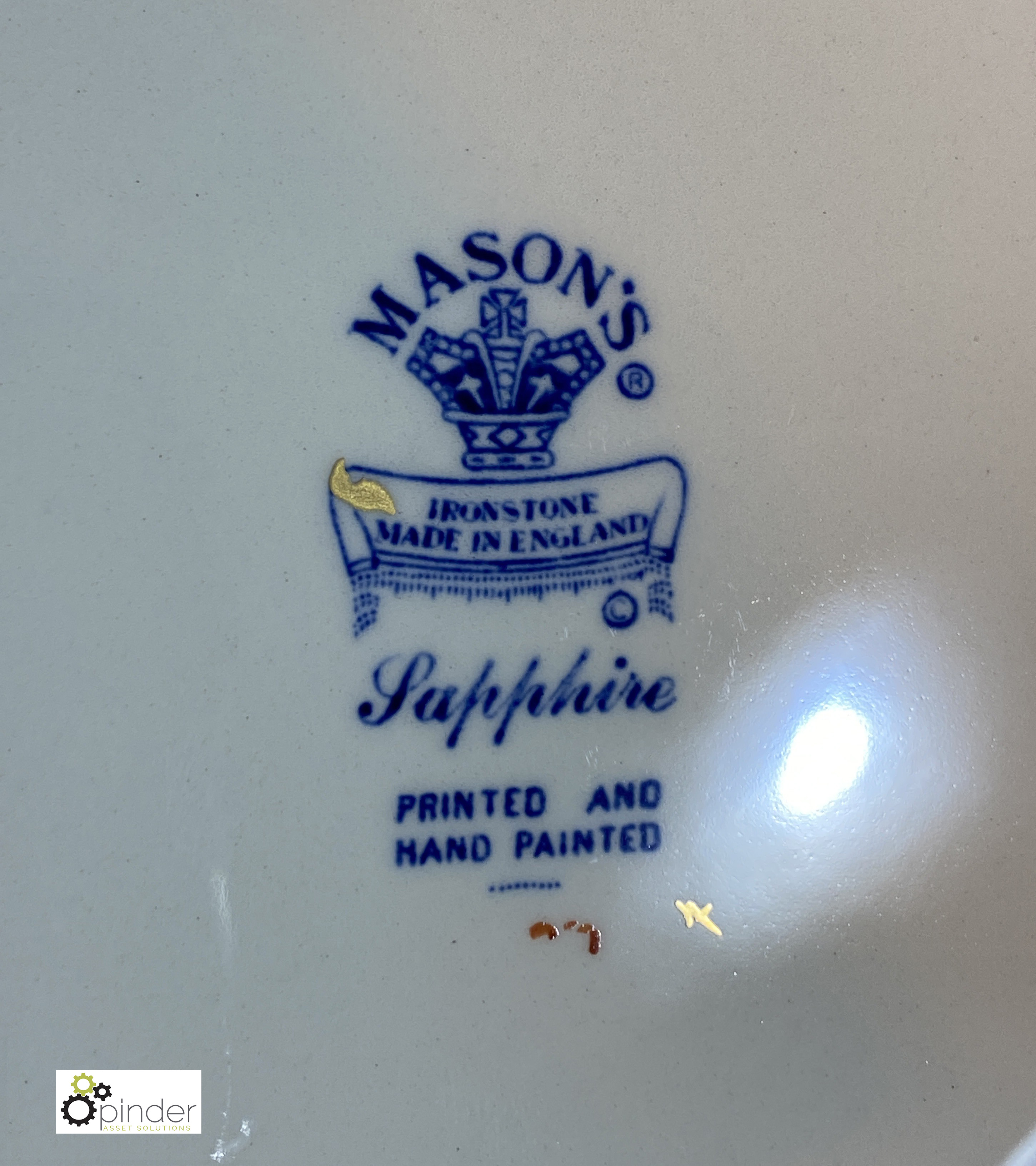 4 Plates, Mason’s Ironstone “Sapphire” (location: Wakefield / collection: Monday 7 March) - Image 3 of 3