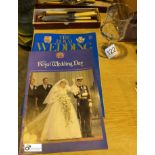 2 Souvenir Programmes of The Marriage of Prince Charles and Lady Diana, 1981 and Engraved Glass (