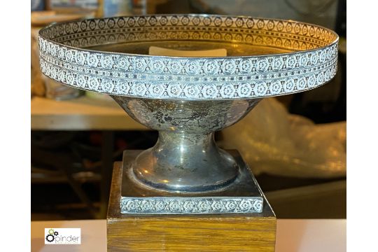 Silver Trophy on wooden stand (location: Wakefield / collection: Monday 7 March) - Image 3 of 4