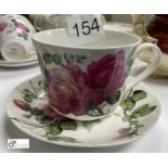 Large Tea Cup and Saucer, English Rose by Rory Kirkham (location: Wakefield / collection: Monday 7