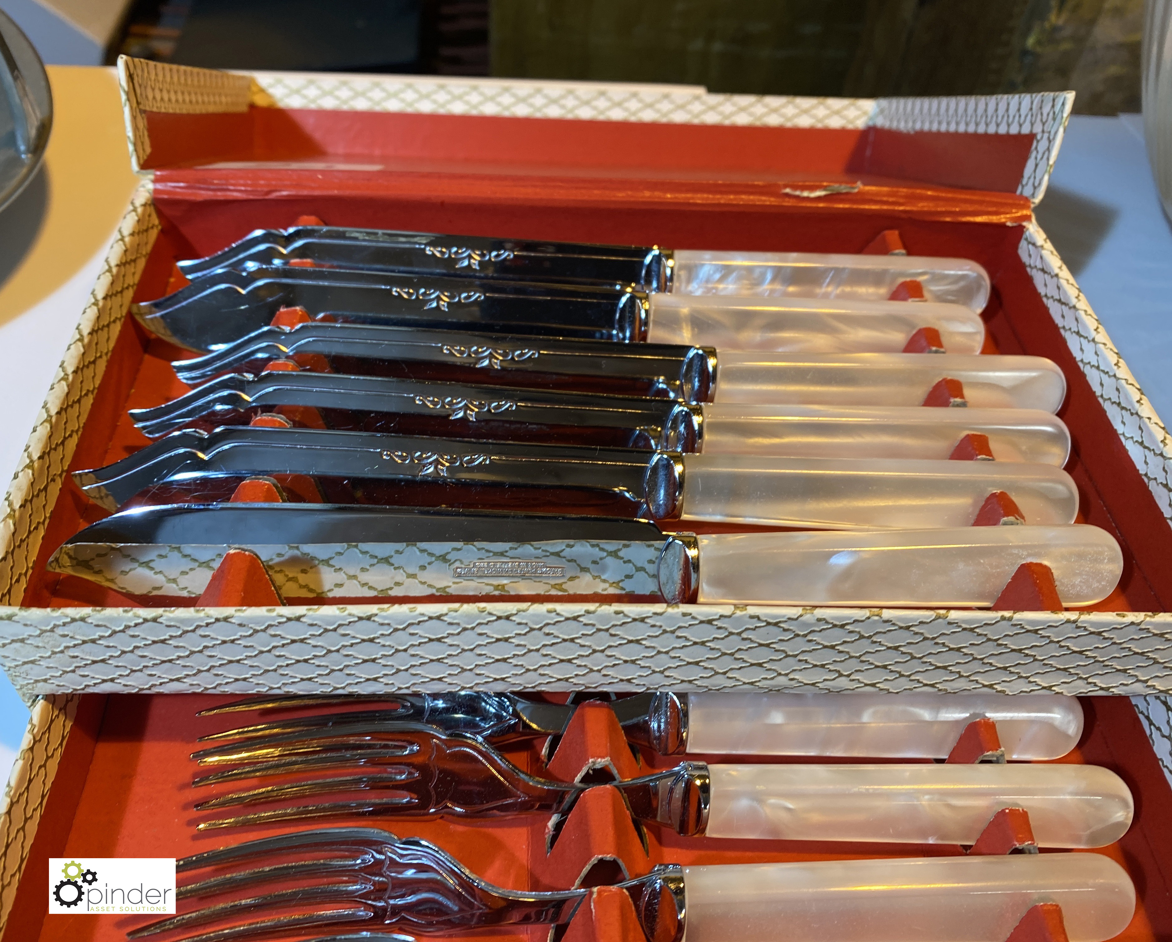 Set 6 Fish Knives and Forks, to box (location: Wakefield / collection: Monday 7 March) - Image 2 of 2