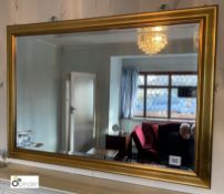 Guilt framed bevel edge Wall Mirror, 1030mm x 725mm (location: Temple Newsam / collection: Tuesday 8