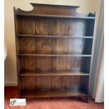 Oak 4-shelf Bookcase (location: Bramley / collection: Monday 7 March between 10am and 12noon)