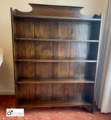 Oak 4-shelf Bookcase (location: Bramley / collection: Monday 7 March between 10am and 12noon)