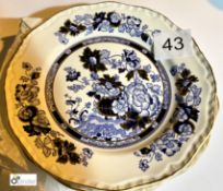 4 Plates, Mason’s Ironstone “Sapphire” (location: Wakefield / collection: Monday 7 March)