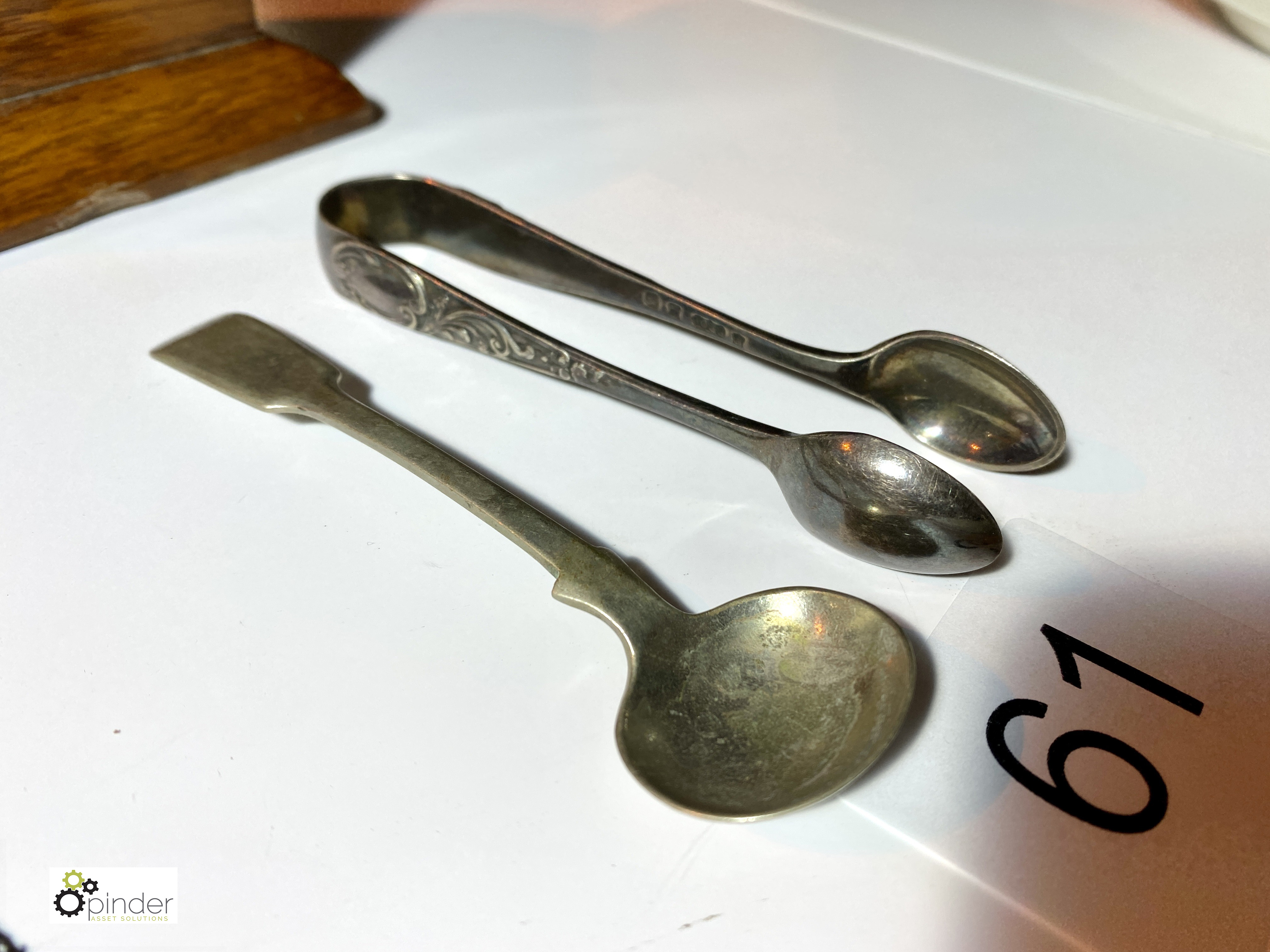 Sugar Spoon and Tongs (location: Wakefield / collection: Monday 7 March) - Image 2 of 5