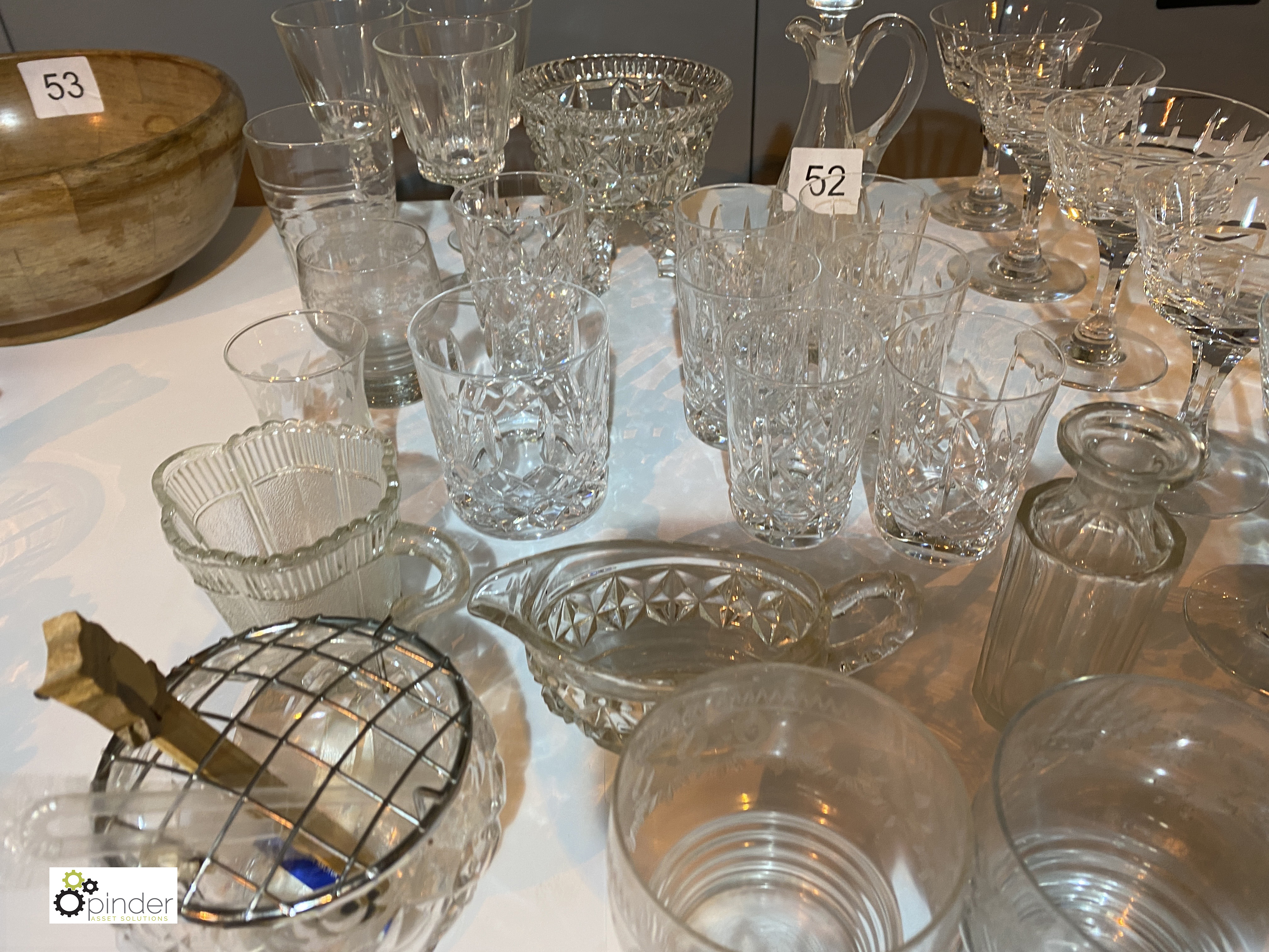 Quantity Cut and Glassware including whiskey, wine and port glasses, dessert dishes, etc ( - Image 8 of 8