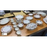 Royal Imperial Bone China Dinner Service comprising cups, plates, side plates, platters, teapots,