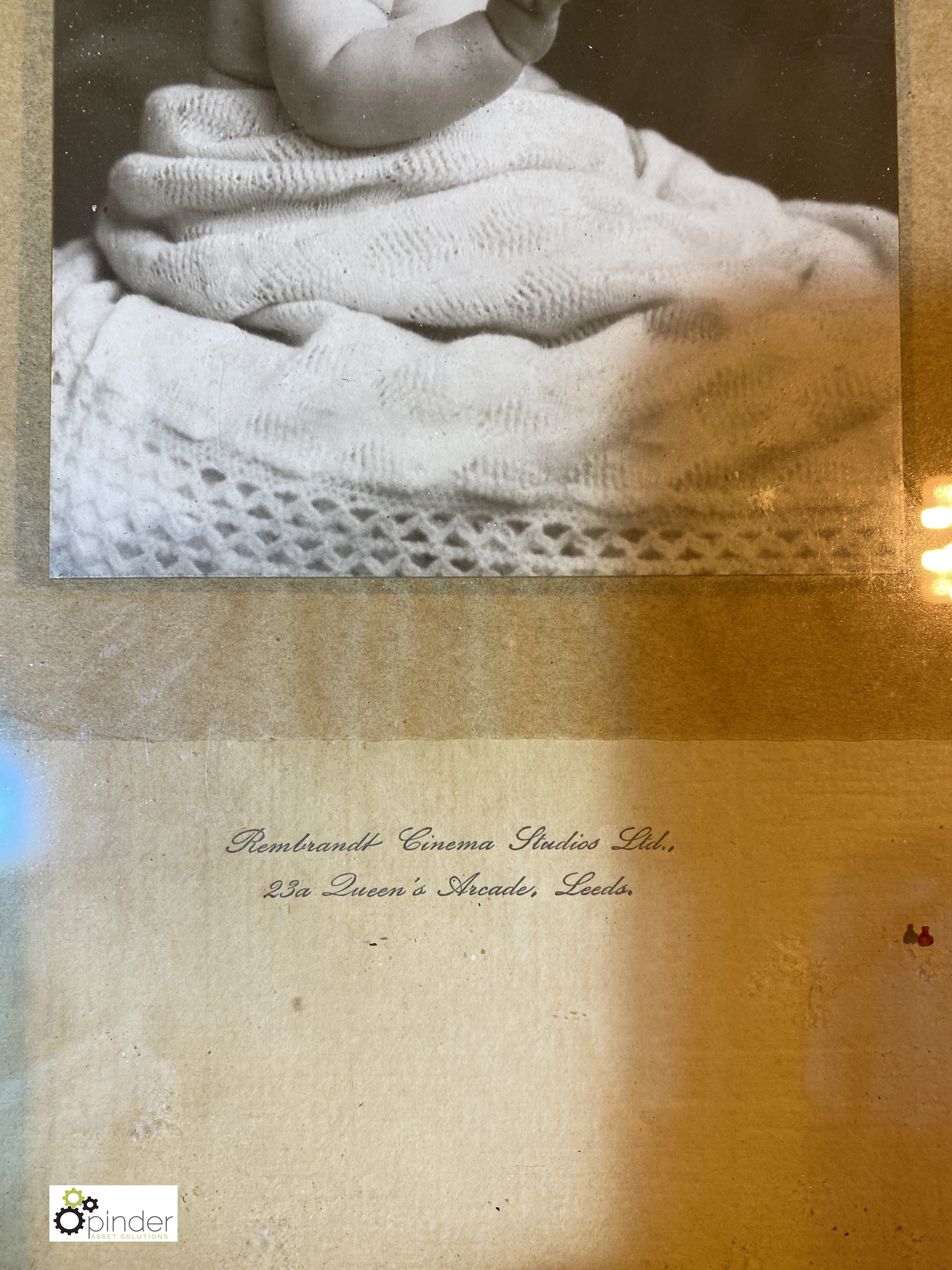 Framed and glazed Photograph of Baby by Rembrandt Studios, Leeds (location: Wakefield / - Image 2 of 3