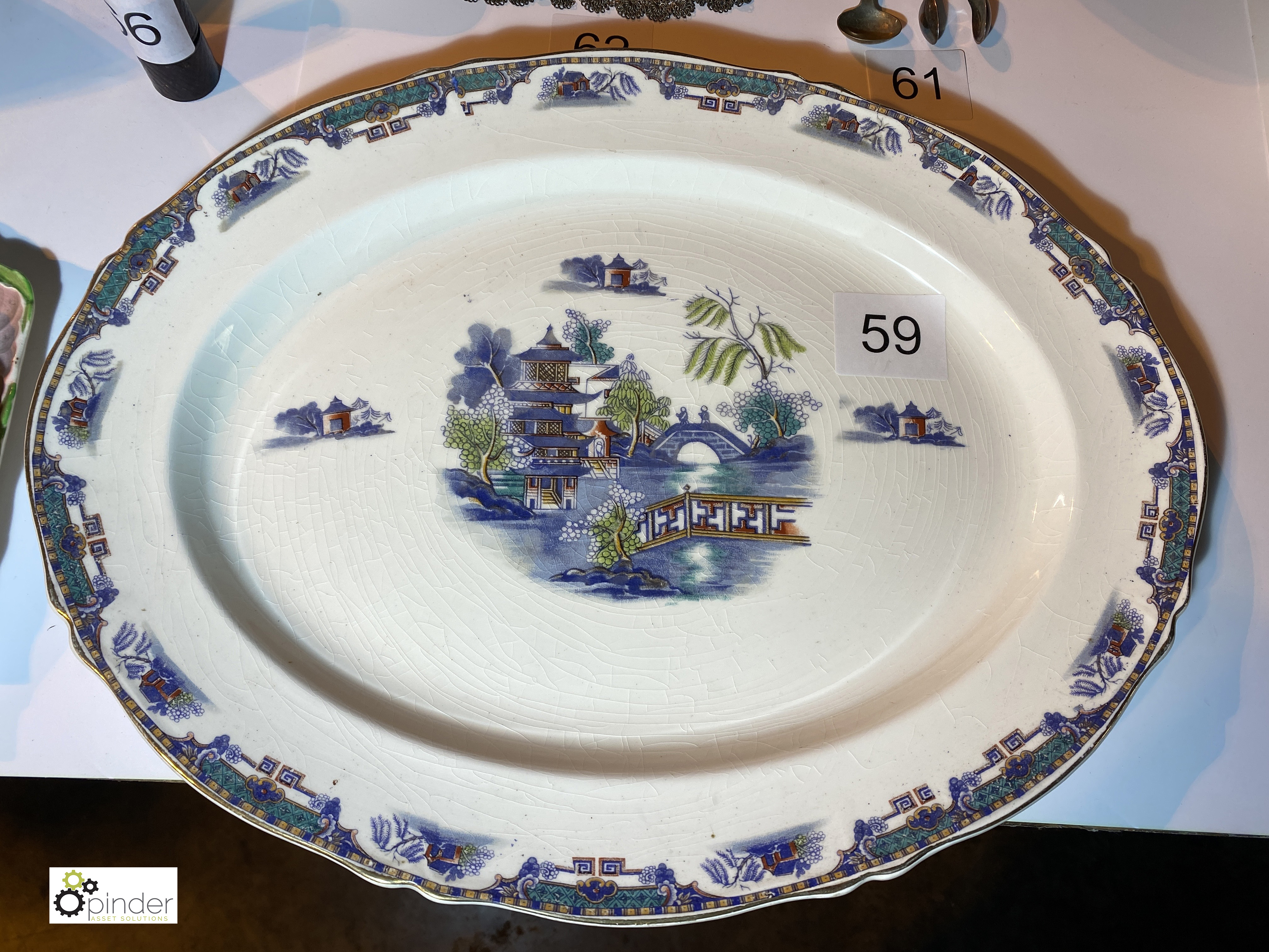 Oriental Meat Dish by Parrott & Co, Burslem (location: Wakefield / collection: Monday 7 March)