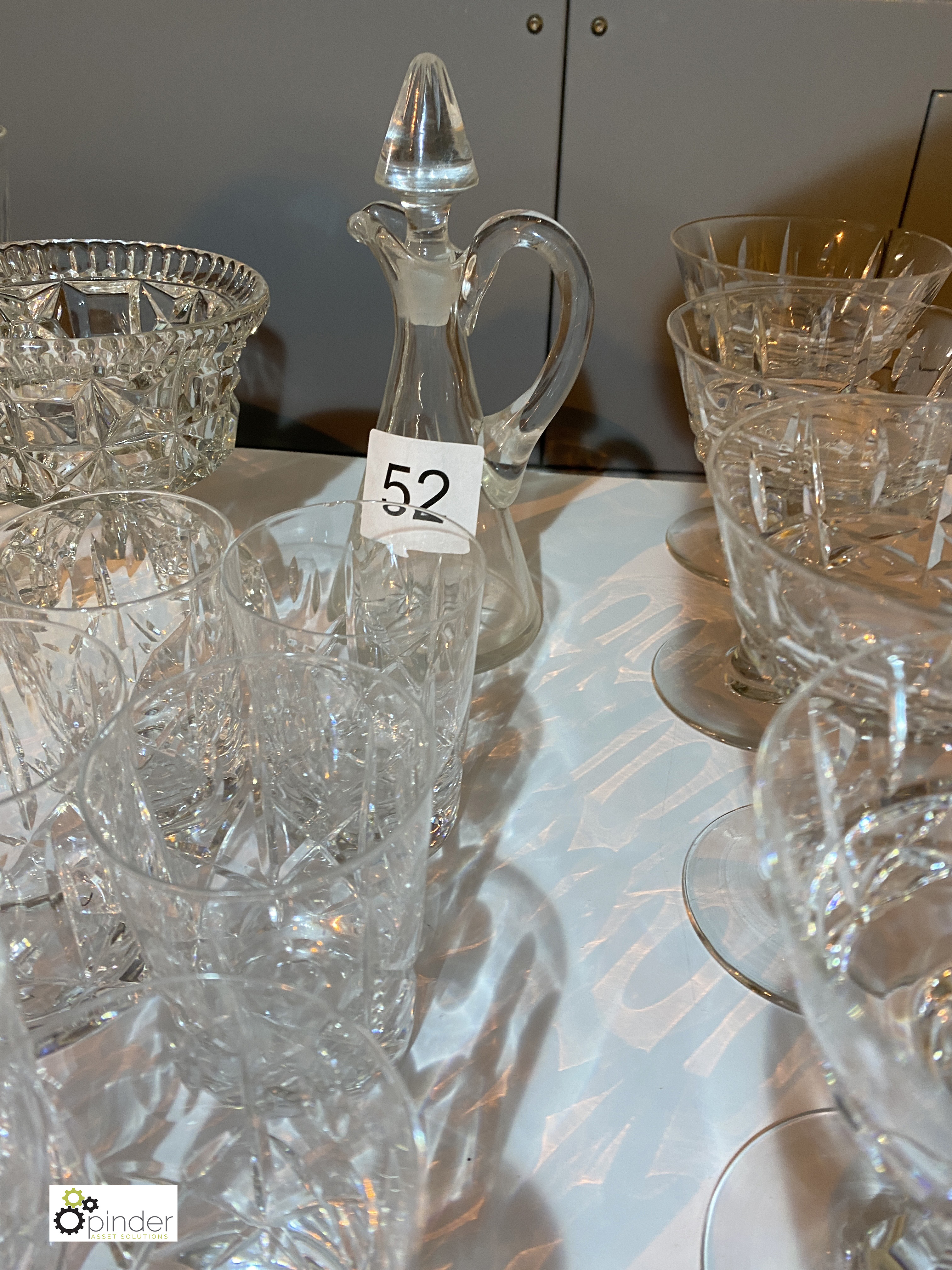 Quantity Cut and Glassware including whiskey, wine and port glasses, dessert dishes, etc ( - Image 5 of 8
