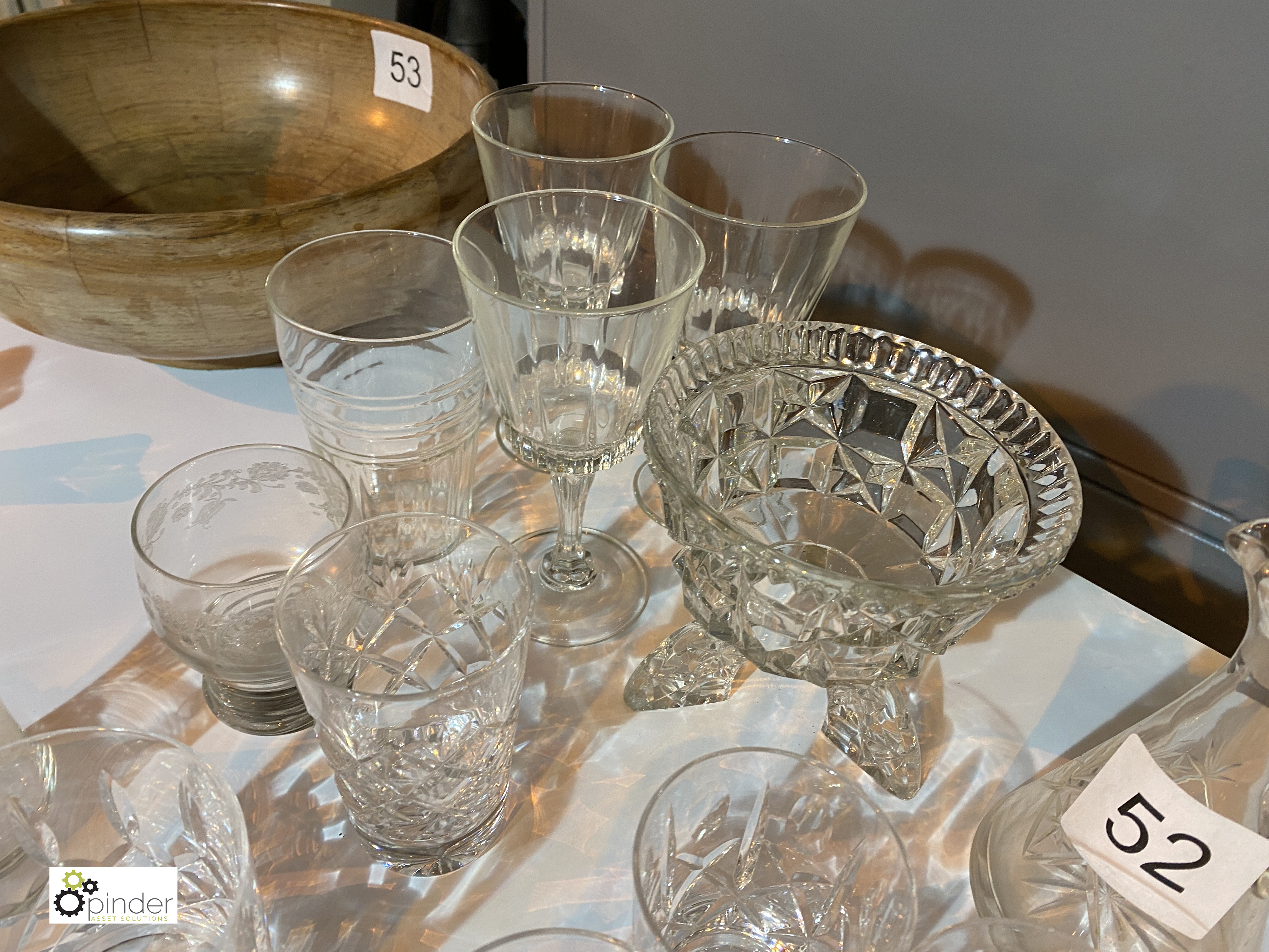 Quantity Cut and Glassware including whiskey, wine and port glasses, dessert dishes, etc ( - Image 4 of 8