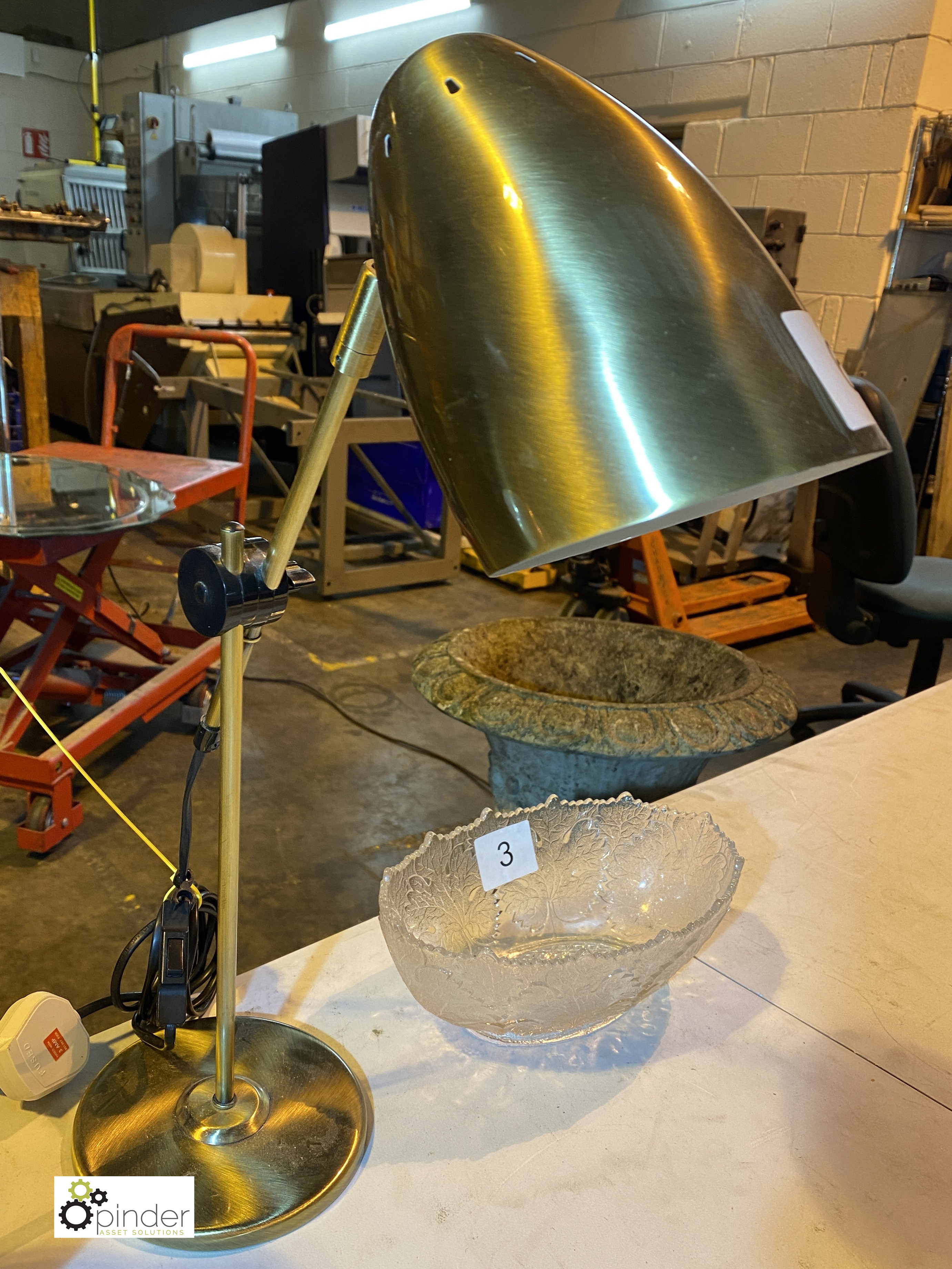 Brushed steel Desk Lamp (location: Wakefield / collection: Monday 7 March) - Image 2 of 2