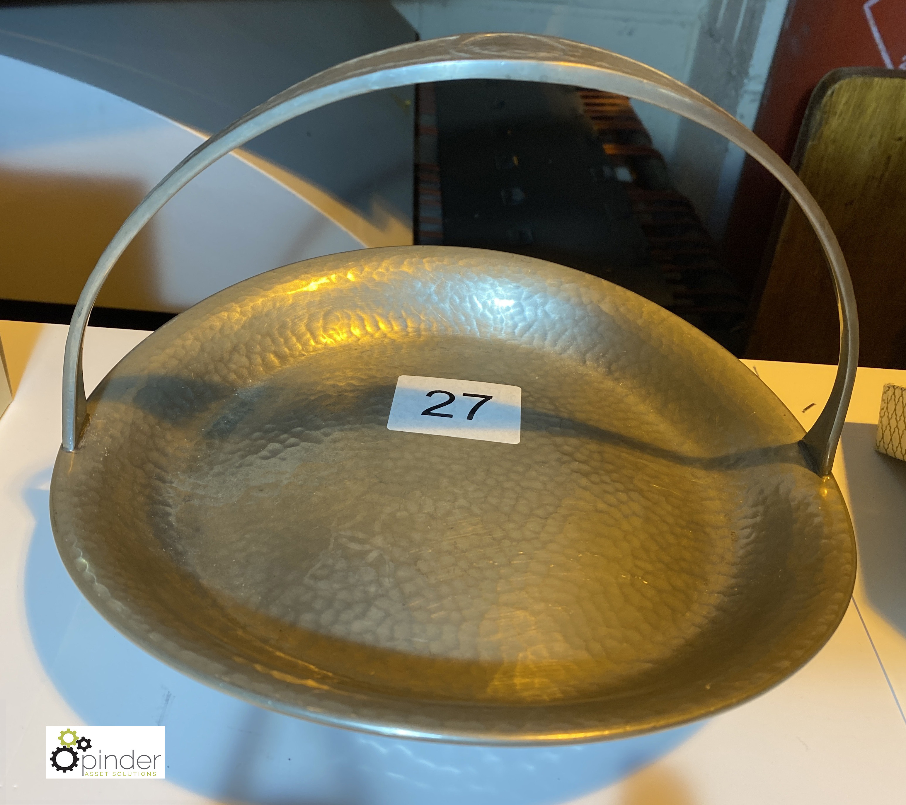 Pewter Dish with handle, BCM/ “Tudric” (location: Wakefield / collection: Monday 7 March)