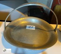 Pewter Dish with handle, BCM/ “Tudric” (location: Wakefield / collection: Monday 7 March)