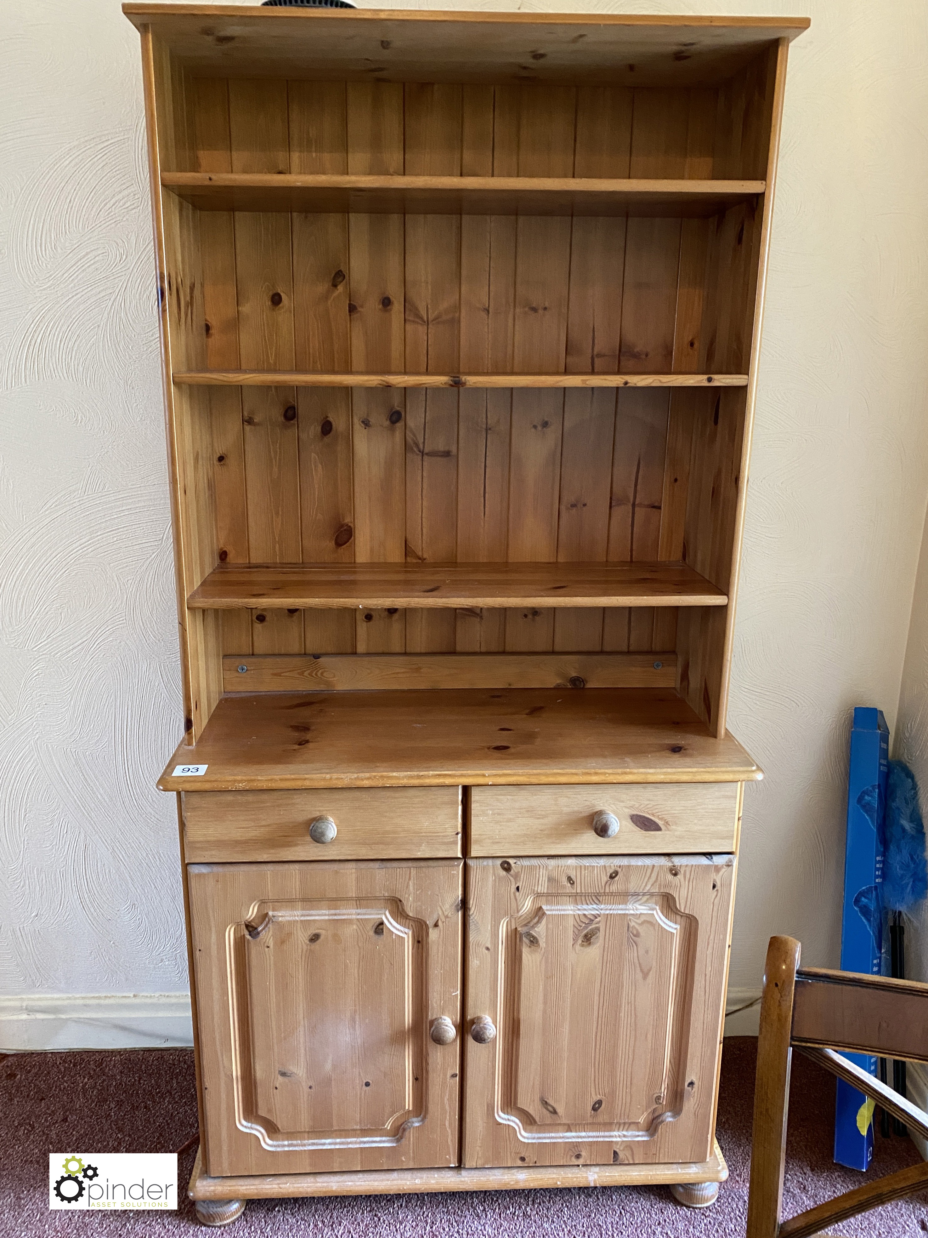 Pine Dresser, 865mm x 390mm x 1780mm (location: Temple Newsam / collection: Tuesday 8 March