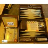 Backgammon Set and Poker Cards and Dice Set (location: Wakefield / collection: Monday 7 March)