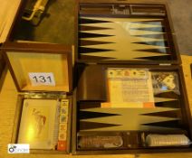Backgammon Set and Poker Cards and Dice Set (location: Wakefield / collection: Monday 7 March)