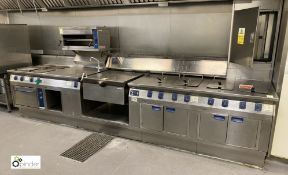 Electrolux Thermaline stainless steel Commercial Electric Cooking Range, 415volts, 4270mm x 900mm