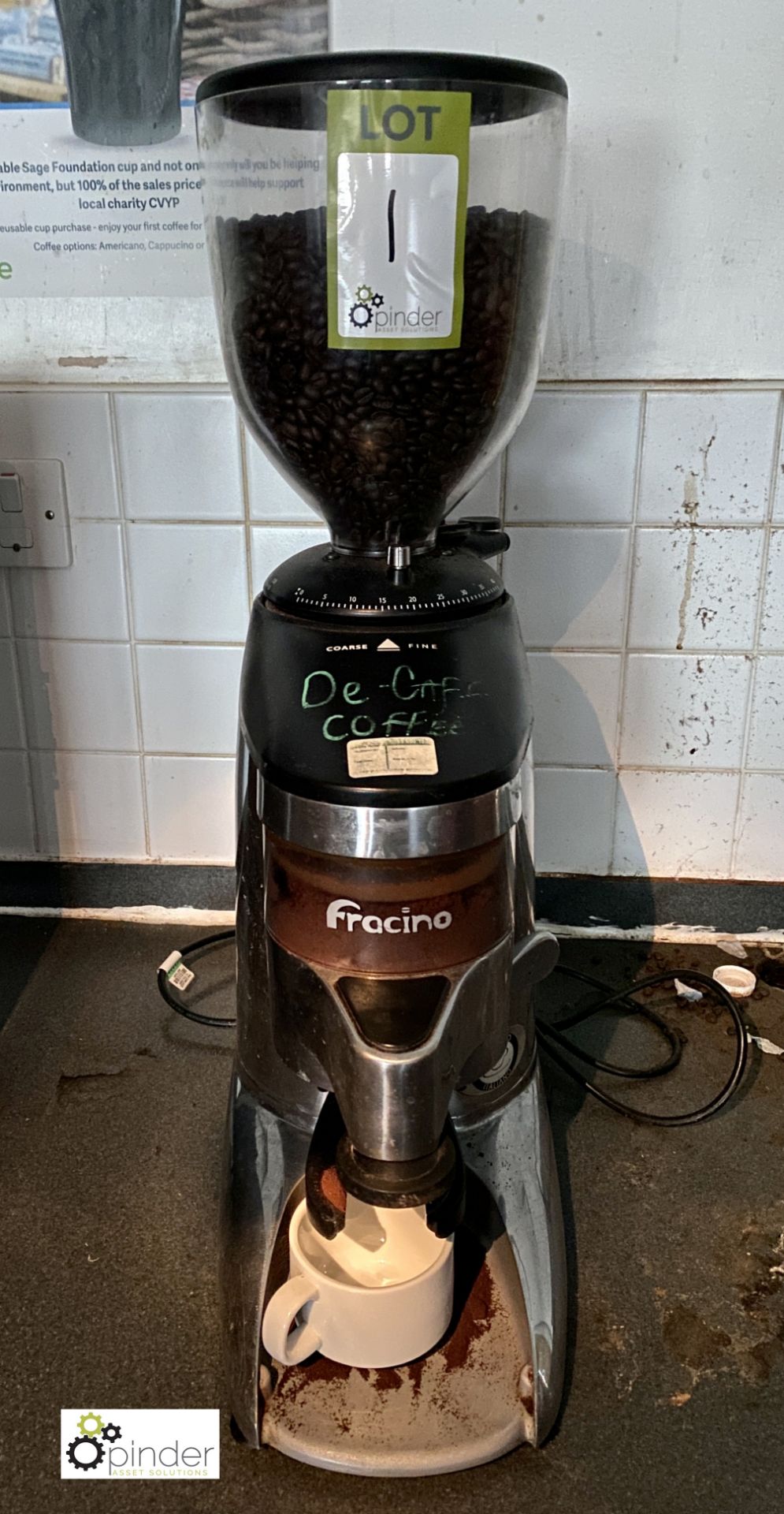 Fracino K6 Coffee Grinder, 240volts (located in Coffee Shop) - Image 2 of 4