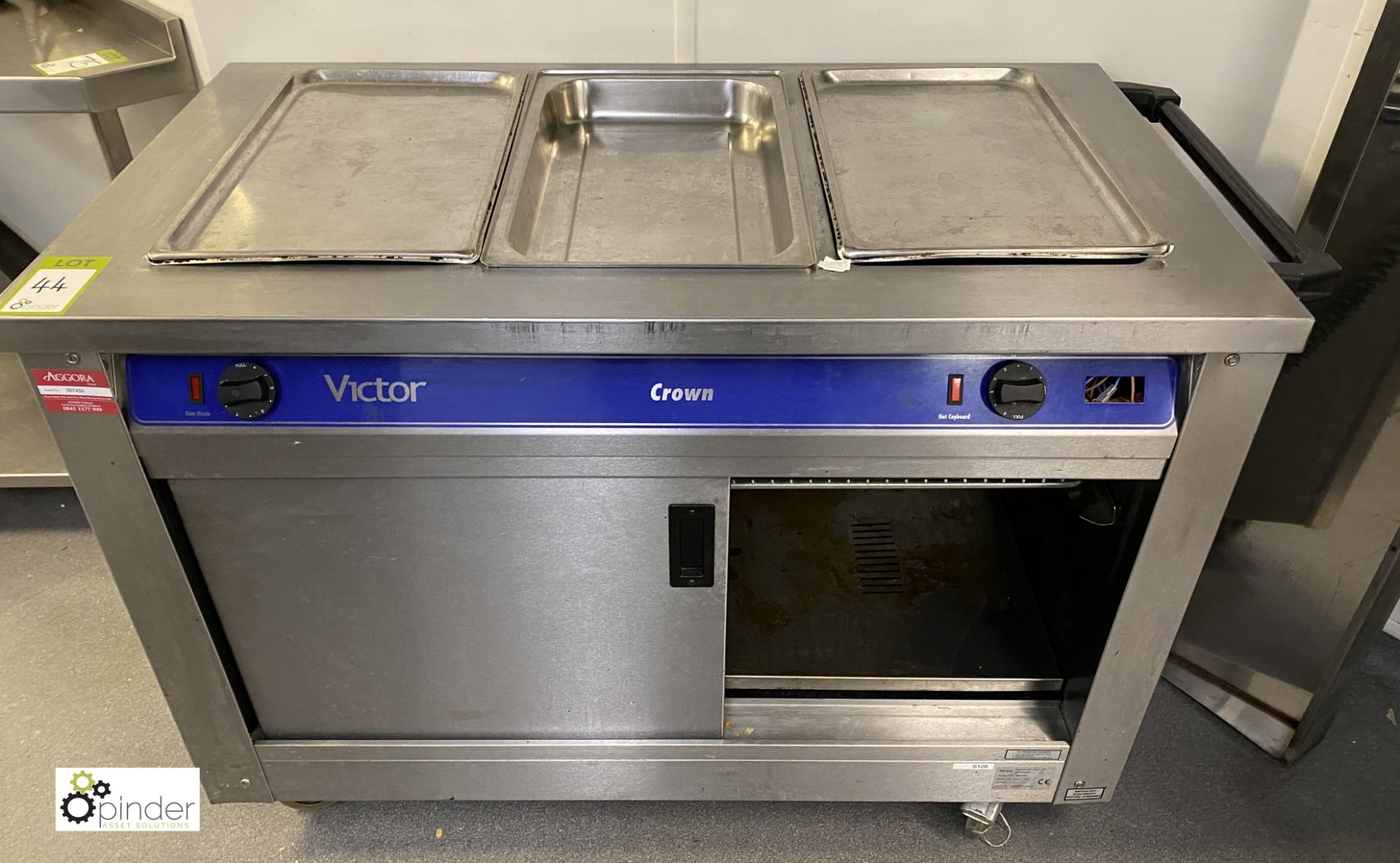 Victor Crown BM30MS mobile stainless steel double door Heated Cabinet, 240volts, 1200mm x 670mm x - Image 2 of 3