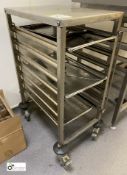 Stainless steel Tray Trolley, 555mm x 390mm (located in Tray Wash Room)