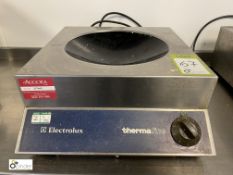 Electrolux Thermaline stainless steel countertop Wok Heater, 240volts (located in Main Kitchen)