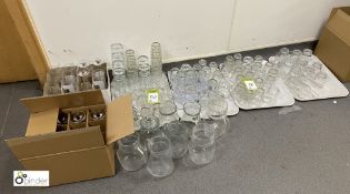 Quantity various Glassware (located in Tray Wash Room)