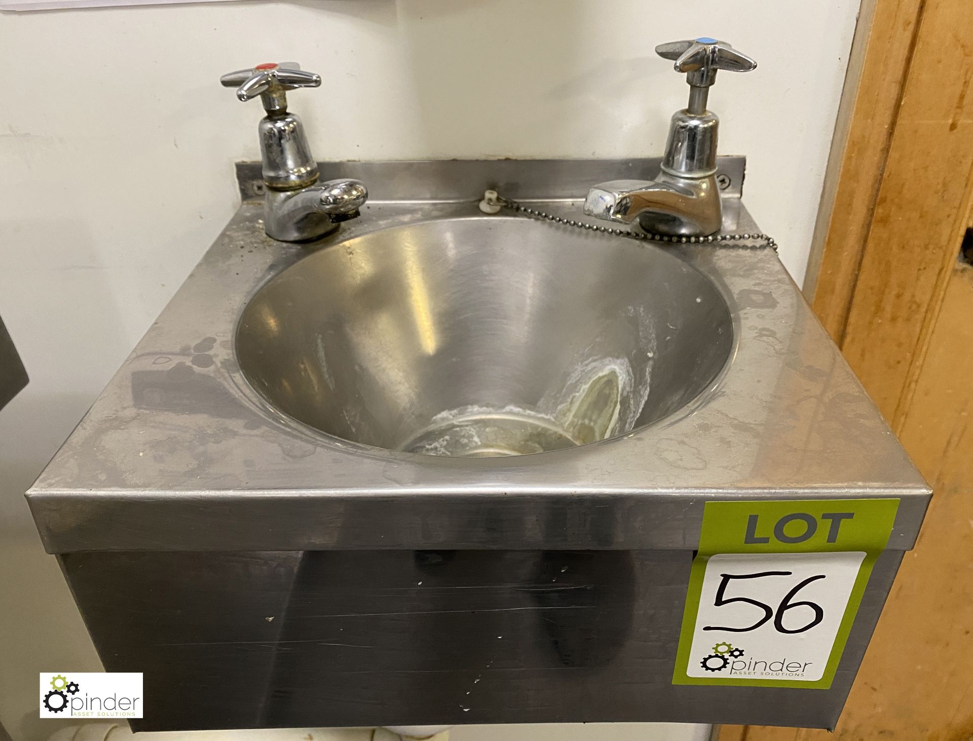 Stainless steel Hand Wash Basin, 300mm x 265mm (located in Main Kitchen)