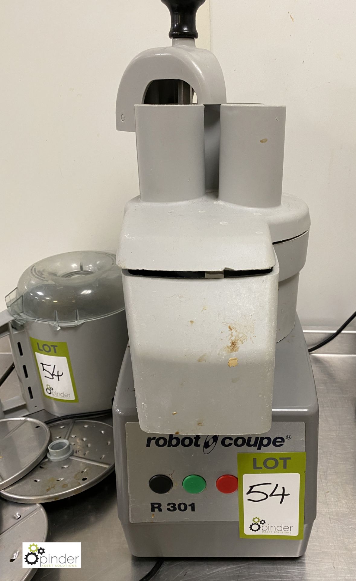 Robot Coupe R301 Commercial Food Processor, 240volts, with mixer, 4 various grates/slices (located - Image 2 of 4