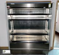 Valera stainless steel Chilled Food Display Cabinet, 240volts, 1500mm x 560mm x 1920mm (located in