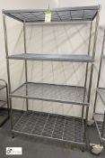 Adjustable 4-shelf Rack, 1050mm x 600mm x 1700mm (located in Store Room)